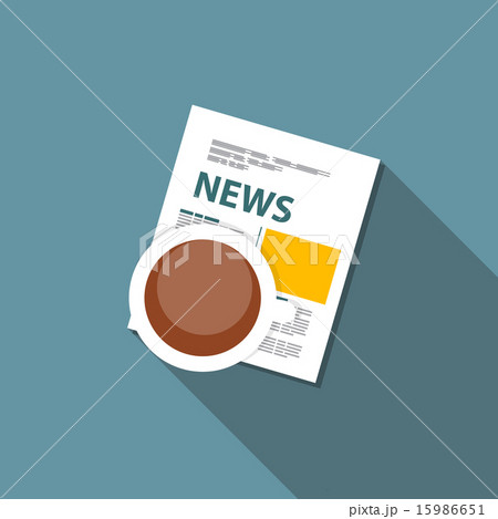 Online News Vector illustration. Flat computing background 15986651