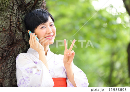 浴衣　スマートフォン 15988693