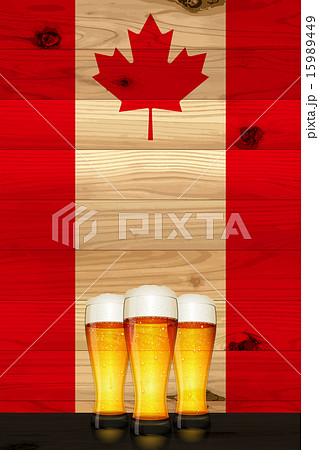 Canada Day (Board and flag and beer) 15989449