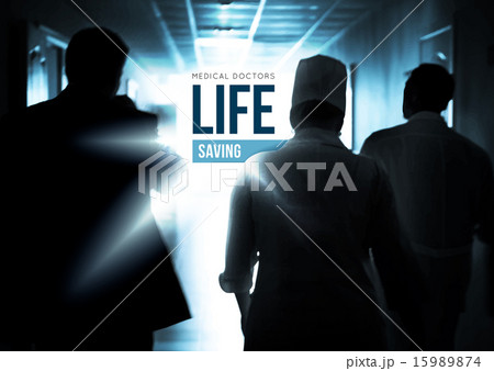 Doctors quickly going down the hall to save lives Doctors quickly going down the hall to save lives 15989874