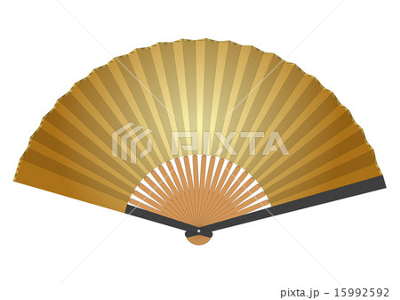 扇子　金　ゴールド 15992592