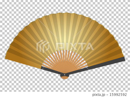 扇子　金　ゴールド 15992592