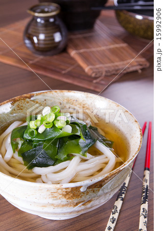 Japanese Cuisine - Udon (thick wheat noodles) Japanese Cuisine - Udon (thick wheat noodles) 15992906