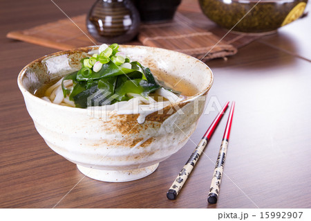 Japanese Cuisine - Udon (thick wheat noodles) 15992907