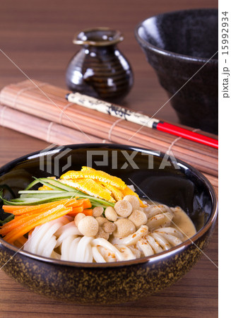Japanese Cuisine - Udon (thick wheat noodles) Japanese Cuisine - Udon (thick wheat noodles) 15992934