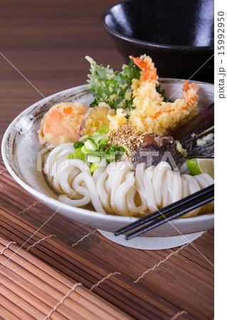 Japanese Cuisine - Udon (thick wheat noodles) Japanese Cuisine - Udon (thick wheat noodles) 15992950