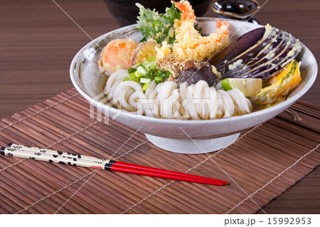 Japanese Cuisine - Udon (thick wheat noodles) Japanese Cuisine - Udon (thick wheat noodles) 15992953