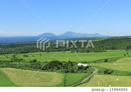 久住高原と阿蘇 15994893