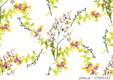 Wild flowers seamless pattern  15995282