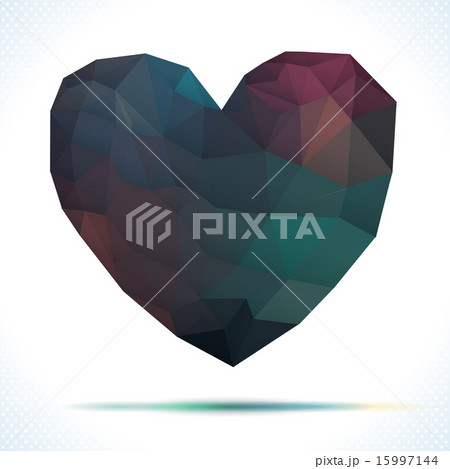 Vector Geometric Mosaic Heart 15997144