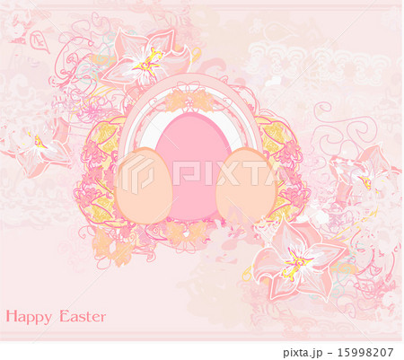 Easter Egg On floral Background Easter Egg On floral Background 15998207