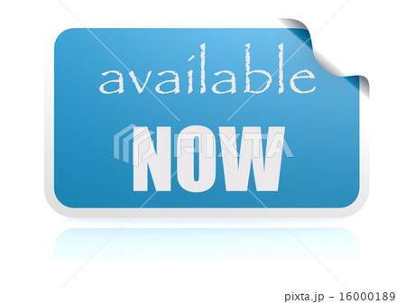 Available now blue sticker 16000189