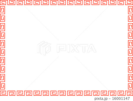 雷文 フレームのイラスト素材