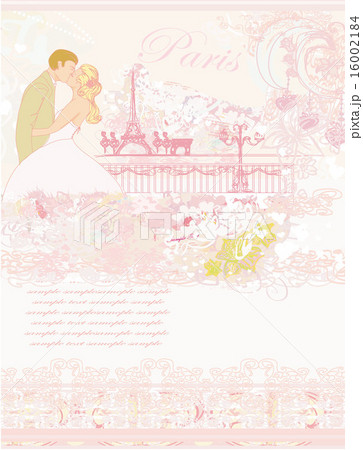 Romantic wedding couple in Paris Romantic wedding couple in Paris 16002184