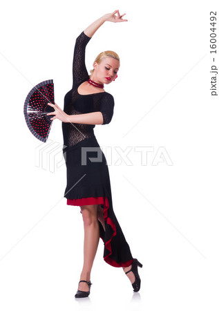 Female dancer dancing traditional dances Female dancer dancing traditional dances 16004492