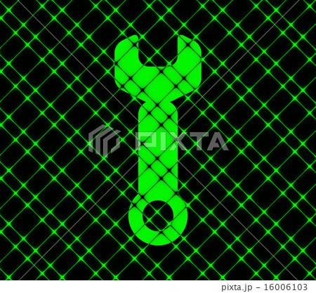 Wrench. tool to work. Flat modern web button and s 16006103