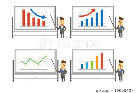 ビジネスマンとホワイトボード 16008407