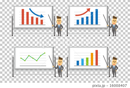 ビジネスマンとホワイトボード 16008407