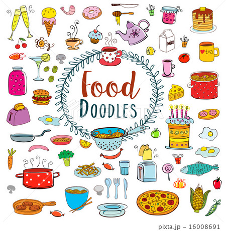 Meal and ware doodle set 16008691