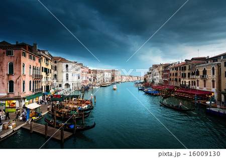 Grand Canal in sunset time, Venice, Italy 16009130