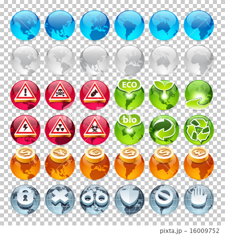 Set of the Globe Icons Set of the Globe Icons 16009752