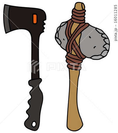 Modern and stone age axes 16011285