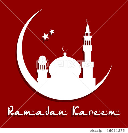 Ramadan Kareem Concept with mosque on a moon 16011826