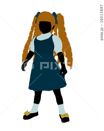 Goldielocks Silhouette Illustration 16013897