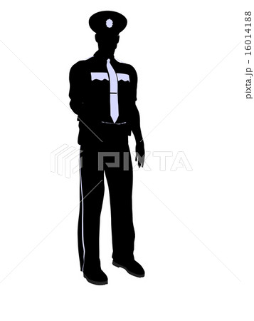 Male Police Officer Illustration Silhouette 16014188