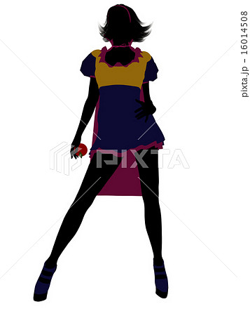 Snow White Silhouette Illustration 16014508