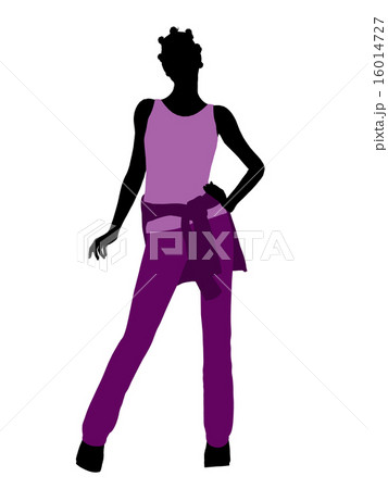 African American Woman Illustration Silhouette 16014727