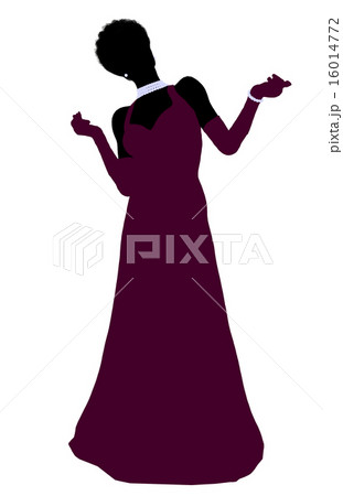 African American Cinderella Silhouette Illustration African American Cinderella Silhouette Illustration 16014772