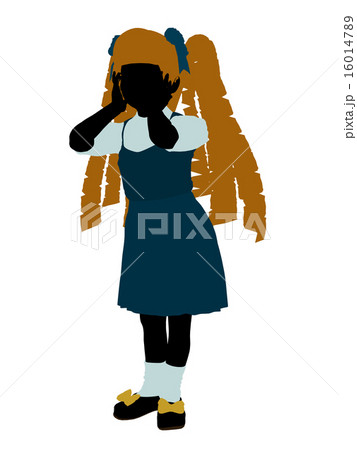 Goldielocks Silhouette Illustration 16014789