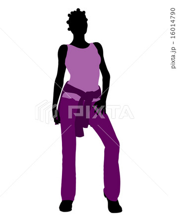 African American Woman Illustration Silhouette 16014790