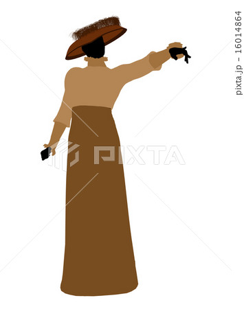 Female Victorian Illustration Silhouette 16014864