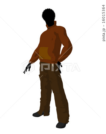 African American Urban Male Silhouette 16015364