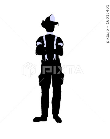 Male Firefighter Illustration Silhouette 16015401