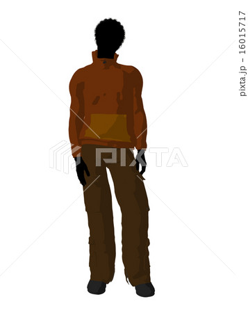 African American Urban Male Silhouette African American Urban Male Silhouette 16015717