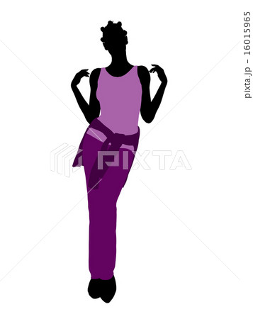 African American Woman Illustration Silhouette 16015965