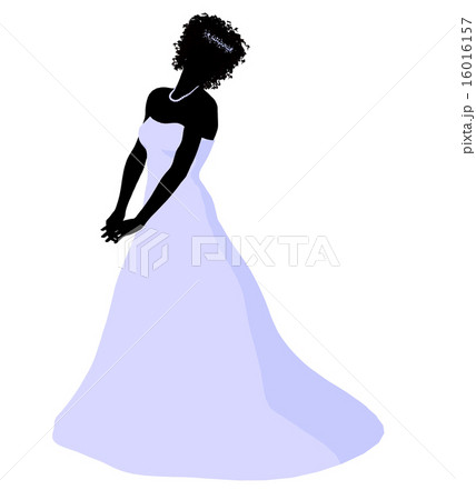 African American Wedding Bride Silhouette African American Wedding Bride Silhouette 16016157