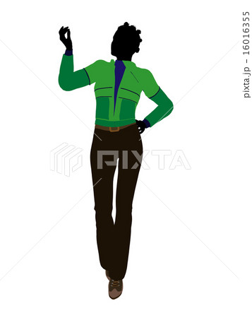 African American Outdoor Woman Silhouette 16016355