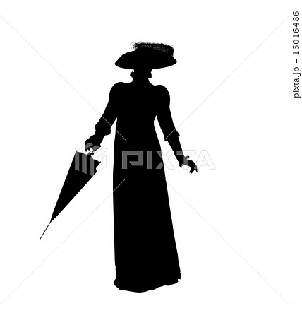 Female Victorian Illustration Silhouette 16016486