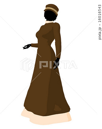Victorian Woman Illustration Silhouette Victorian Woman Illustration Silhouette 16016543