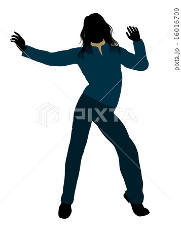 Casual Woman Illustration Silhouette Casual Woman Illustration Silhouette 16016709
