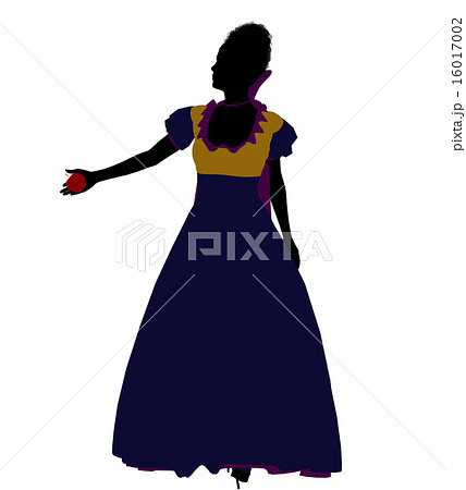 Snow White Silhouette Illustration 16017002