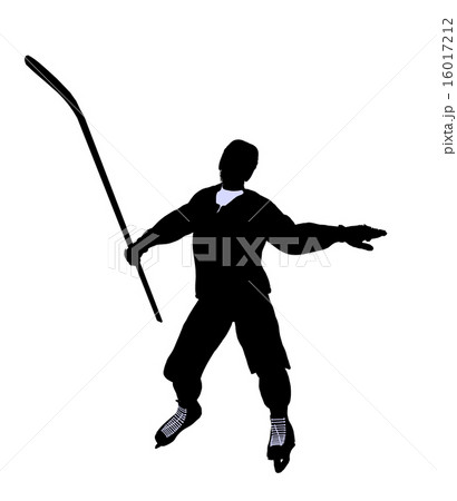 Male Hockey Illustration Silhouette 16017212