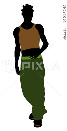 African American Casual Illustration Silhouette 16017240