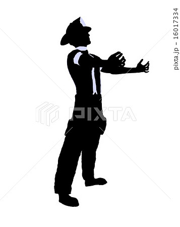 Male Firefighter Illustration Silhouette 16017334