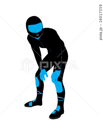 Male Sports Biker Illustration Silhouette Male Sports Biker Illustration Silhouette 16017359