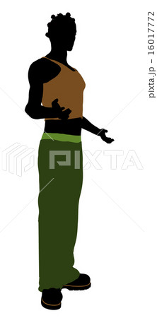 African American Casual Illustration Silhouette 16017772